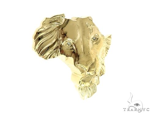 Small African Lion Face Pendant  66348 - Image 2