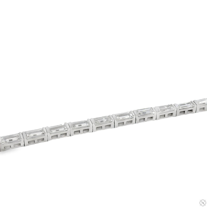 Small Baguette Tennis Bracelet 70294 - Image 2