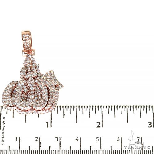 14K Gold Small Diamond Allah Pendant, photo 5 of 6