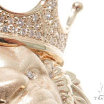 Small Diamond Lion Head Pendant 64161 - Image 4