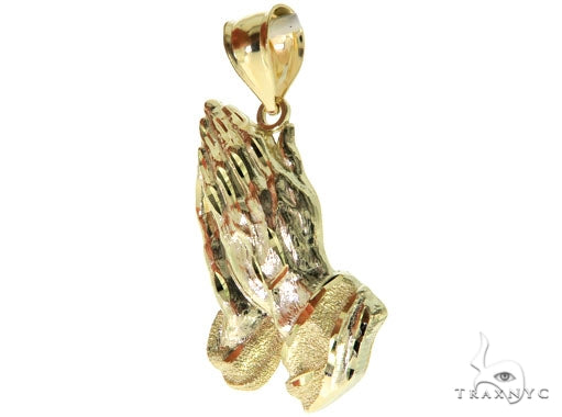 Golden Prayer Pendant 1 in 10K Gold, photo 3 of 8