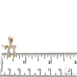 Small Jewish Chai Diamond Pendant 68738 - Image 5