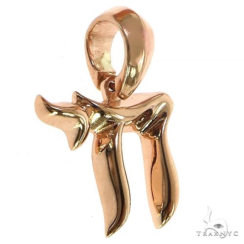 14K Gold Small Jewish Pendant, photo 2 of 6