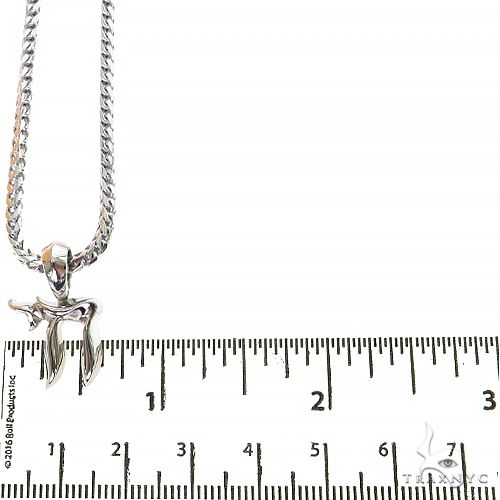 .925 Silver Small Jewish Chai Pendant Set, photo 4 of 6