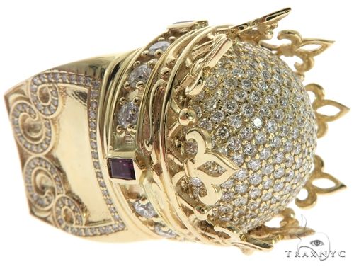 14K Gold Small Royal Crown Ring, photo 6 of 13