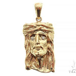 Small Solid 10K Gold Jesus Pendant 56770 - Image 1