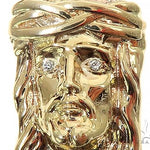 Small Solid 10K Gold Jesus Pendant 56770 - Image 4