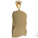 Solid 14K Gold Jesus Pendant 45363 - Image 4