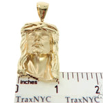 Solid 14K Gold Jesus Pendant 45363 - Image 7