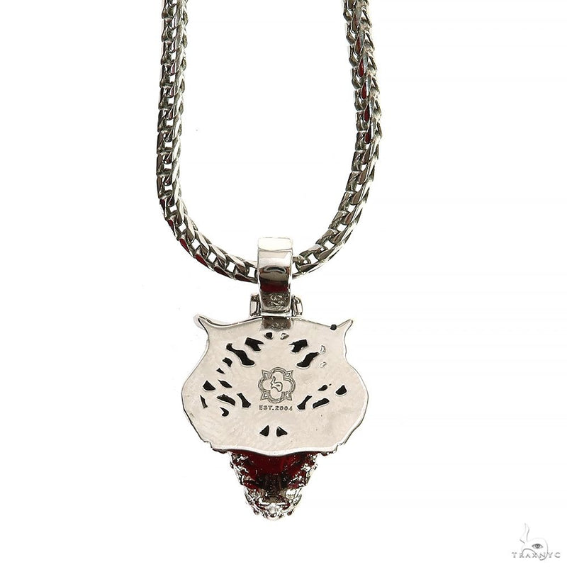 Small Tiger Head Pendant Set .925 Silver 70059 - Image 4