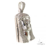 Small Walking on Water Diamond Jesus Pendant .925 Silver 69098 - Image 2
