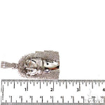 Small Walking on Water Diamond Jesus Pendant .925 Silver 69098 - Image 6