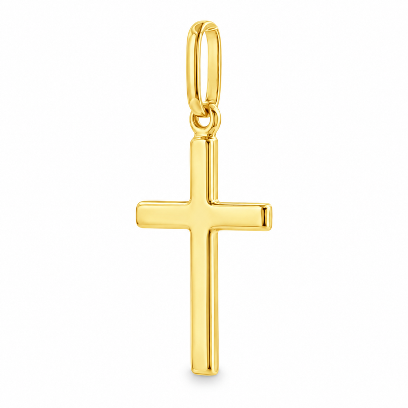 Small 14k Gold Cross Pendant, view 4