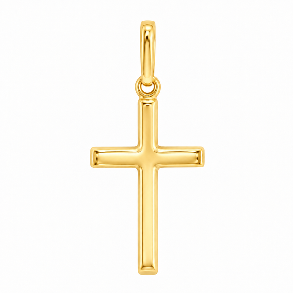 Small 14k Gold Cross Pendant 71785 | TraxNYC