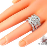 Snow Queen Diamond Wedding Ring Set 27166 - Image 12