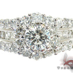 Snow Queen Diamond Wedding Ring Set 27166 - Image 6
