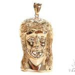 Solid 14K Gold Jesus Pendant 48913 - Image 1