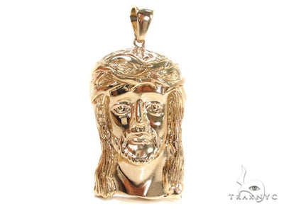 Solid 10K Gold Jesus Pendant 36379 - Image 1