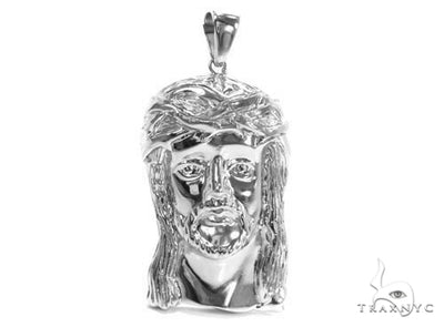 Solid 14K Gold Jesus Pendant 45405 - Image 1