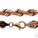 Solid 14K Rose Gold Rope Link Chain 30 Inches 7mm   64582 - Image 5