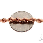 Solid 14K Rose Gold Rope Link Chain 26 Inches 4mm   64592 - Image 3
