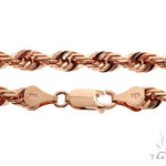 Solid 14K Rose Gold Rope Link Chain 30 Inches 5mm   64586 - Image 5