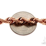 Solid 14K Rose Gold Rope Link Chain 30 Inches 6mm   64590 - Image 3