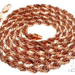 Solid 14K Rose Gold Rope Link Chain 30 inches 4mm   64594 - Image 4
