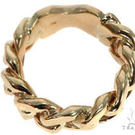 Solid 14K Yellow Gold Miami Cuban Link Ring 64679 - Image 3