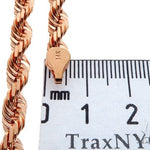 Solid 14k Rose Gold Rope Link Chain 26 Inches 6mm   64588 - Image 6
