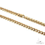 Solid 18K Yellow Gold Franco Link Chain 28 Inches 5mm   67158 - Image 1