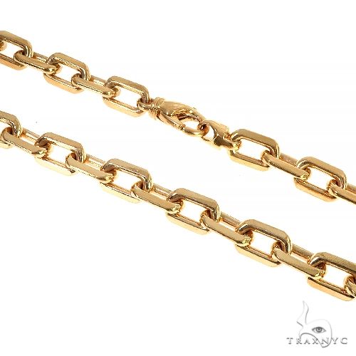 22K Yellow Gold Solid Cable Anchor Link Chain 66964 – TraxNYC