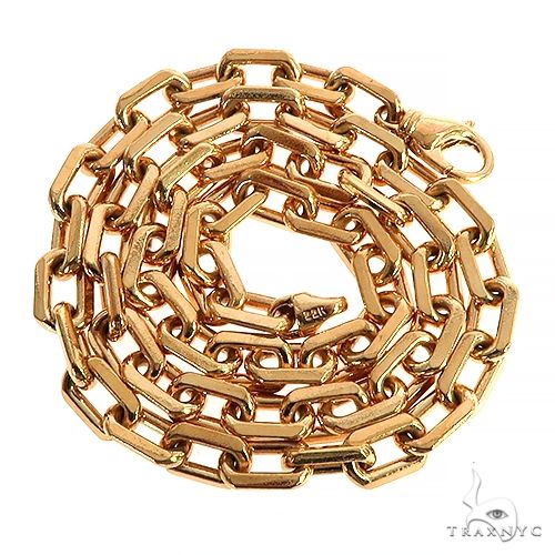 Solid 22K Yellow Gold Cable Anchor Link Chain 66964 - Image 3