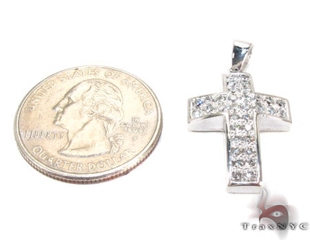 14K Gold Solid Arctic Cross Crucifix, photo 6 of 9
