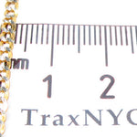 Solid Cuban Diamond Cut Bracelet  3mm 8 inches  33150 - Image 4