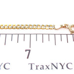 Solid Cuban Diamond Cut Bracelet  3mm 8 inches  33150 - Image 5