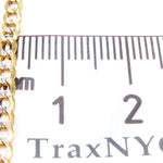 10k Yellow Gold Solid Curb Diamond Cut Chain 22 Inches 3.5mm   33101 - Image 6