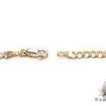 10k Yellow Gold Solid Curb Diamond Cut Chain 28 Inches 3.5mm   63349 - Image 4