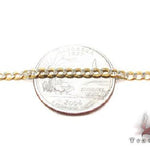 10k Yellow gold Solid Curb Diamond Cut Chain 30 Inches 3.5mm   63350 - Image 3