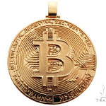 Solid Gold Custom Made Bitcoin Pendant Crypto Cryptocurrency Blockchain 64513 - Image 1
