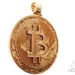 Solid Gold Custom Made Bitcoin Pendant Crypto Cryptocurrency Blockchain 64513 - Image 2