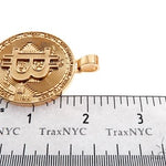 Solid Gold Custom Made Bitcoin Pendant Crypto Cryptocurrency Blockchain 64513 - Image 5