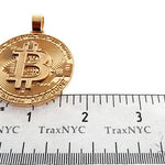 Solid Gold Custom Made Bitcoin Pendant Crypto Cryptocurrency Blockchain 64513 - Image 6