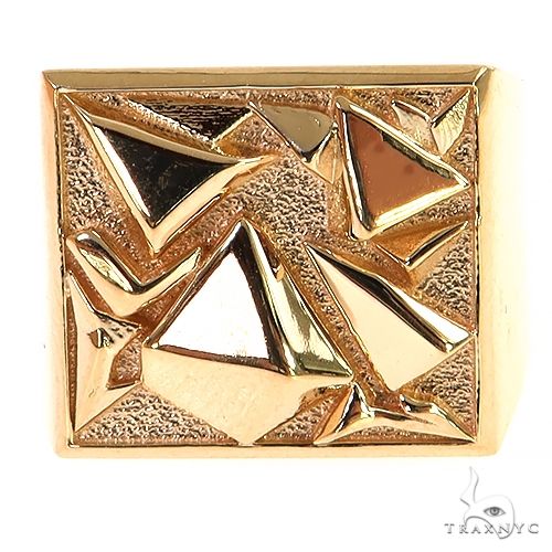 Solid Gold Men's Ring 68806 - Image 2