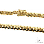 Solid Miami Cuban Link Chain 14K Yellow Gold 22 Inches 9.25mm   66536 - Image 2