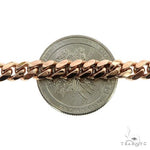 14K Rose Gold Solid Miami Cuban Link  Chain 24 Inches 6mm   67155 - Image 4