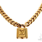 Solid Miami Link Chain With Custom Lock 64498 - Image 2