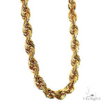 Solid Rope Link Chain 14K Yellow Gold 26 Inches 5.7mm   66181 - Image 2