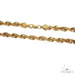 Solid Rope Link Chain 14K Yellow Gold 26 Inches 5.7mm   66181 - Image 4