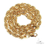 Solid Rope Link Chain 14K Yellow Gold 28 Inches 5.7mm   66182 - Image 3